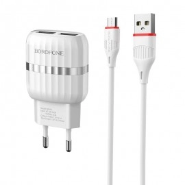 Încărcător rețea Borofone BA24A Vigour cu cablu Micro USB 2.1A