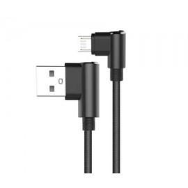 Cablu Micro USB PZX V118 3A unghi 90°