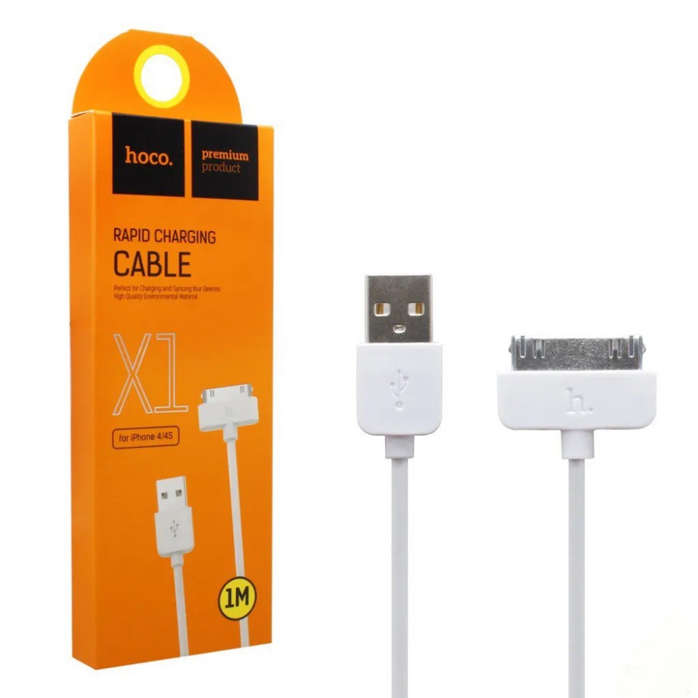 Cablu încărcare rapidă HOCO X1 30 pini 1m Alb