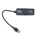 Adaptor LAN USB 3.0 Gigabit Ethernet 10/100/1000Mbps 15 cm Negru