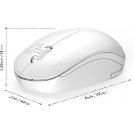 Mouse fără fir USB-181 Alb cu receptor USB