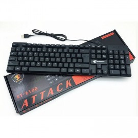 Tastatură cu fir OUIDENY ET-6100 ATTACK pentru utilizare eficientă