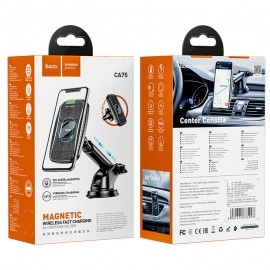 Suport magnetic auto Hoco CA75 cu încărcare wireless