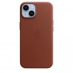 Husă de protecție din piele naturală MagSafe pentru iPhone 14 Cafenie