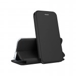 Husă carte flip neagră pentru iPhone 7 Plus și iPhone 8 Plus