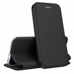 Husă flip neagră pentru iPhone XR cu închidere magnetică