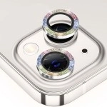 Set sticlă protecție obiectiv iPhone 13 cu sclipici colorat
