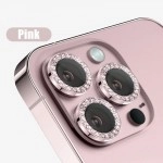 Set sticlă protecție obiectiv iPhone 14 Pro Max pietricele roz