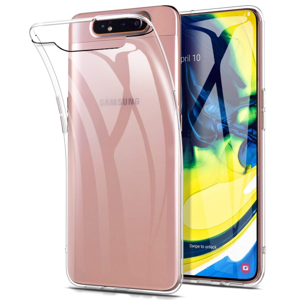 Husă spate transparentă din silicon pentru Samsung Galaxy A80/A91