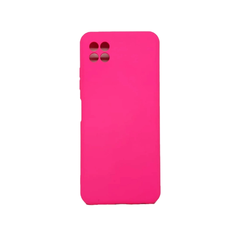 Husă silicon roz pentru Samsung Galaxy A22 5G cu microfibră