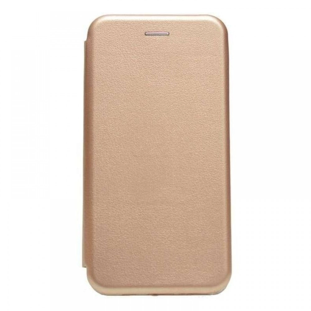 Husă carte flip magnetică pentru Samsung Galaxy A40 Aurie