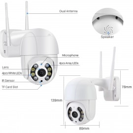 Cameră IP WiFi Cloud 360 eye S cu vizibilitate zi/noapte