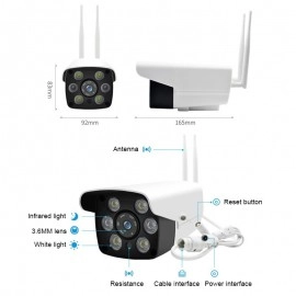 Cameră IP exterior IPC-V380-K6 WIFI rezistentă la apă și IR HD